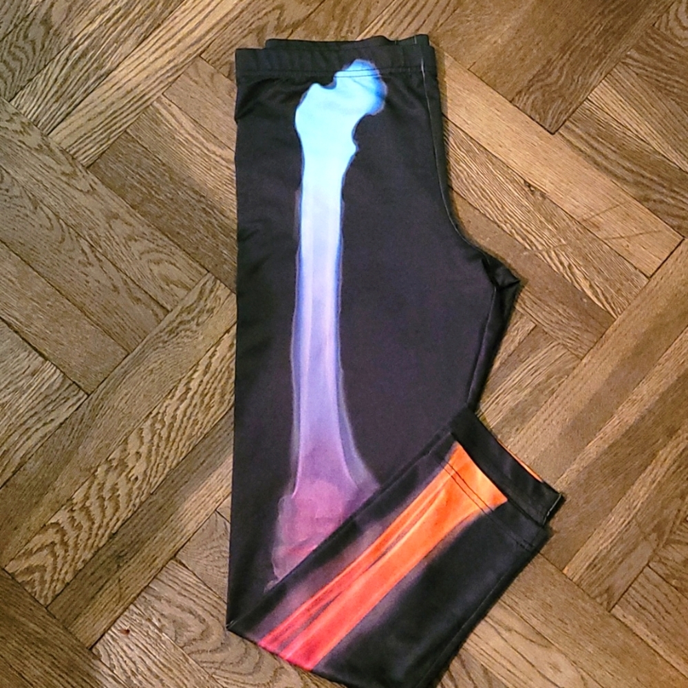 Modern Lux Skeleton Leggings Size XL